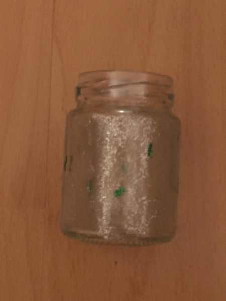 Glasvase Farbe Silber Grün