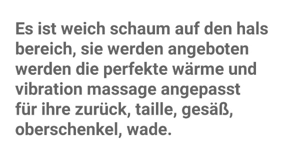 Vibration Ganzkörper Massage