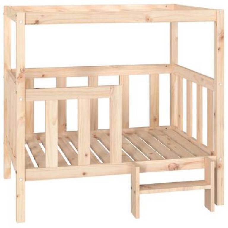 Hundebett 105,5x83,5x100 cm Massivholz Kiefer