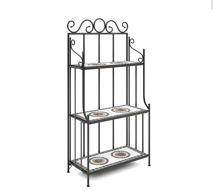 Pflanzenregal MOSAIK grün/orange