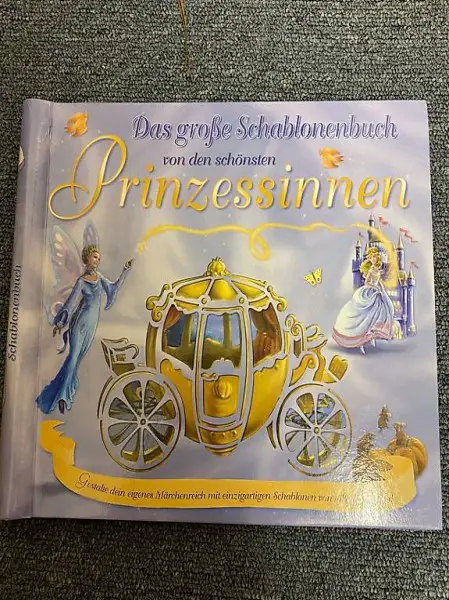 Kinderbuch Schablonen Buch Prinzessinen