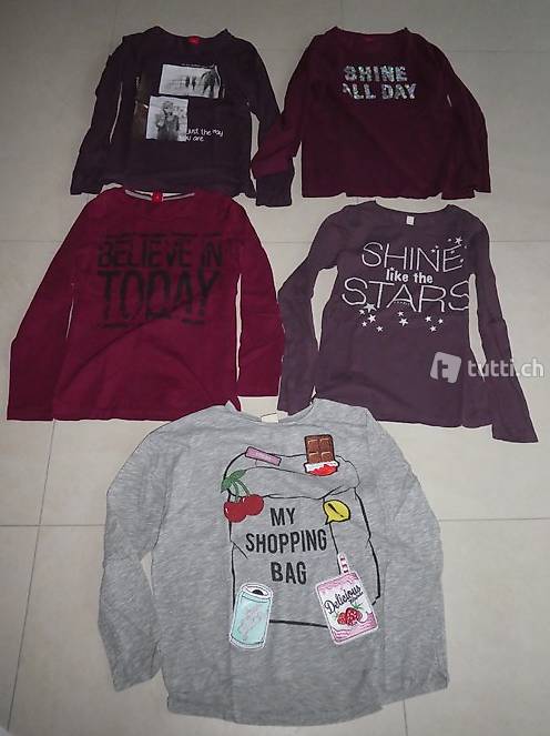 2 Shirts (oben links und unten) der Marken"Esprit/Zara"