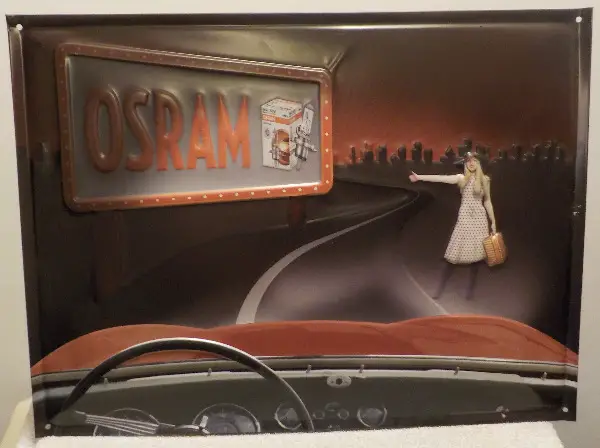 Blechschild Werbeschild Osram H4