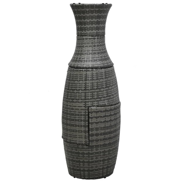  3-tlg. Bistro-Set mit Auflagen Poly Rattan Grau