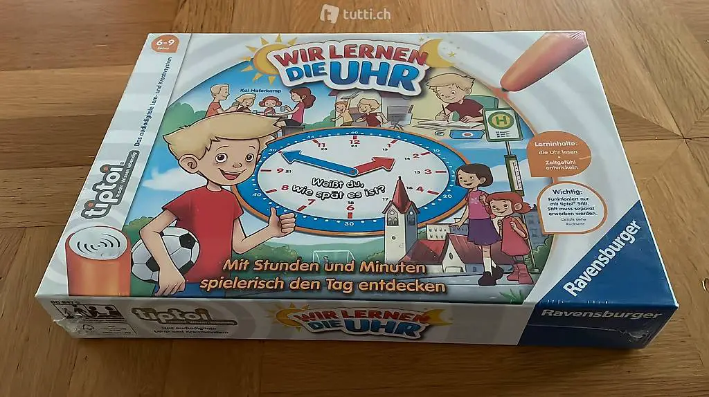 Tiptoi Spiel wir lernen die Uhr NEU
