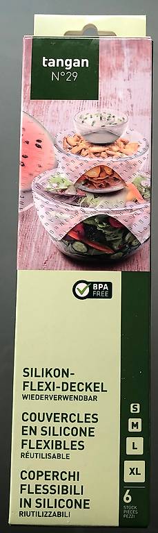 5 Silikon Flexi-Deckel wiederverwendbar (tangan) div Grössen