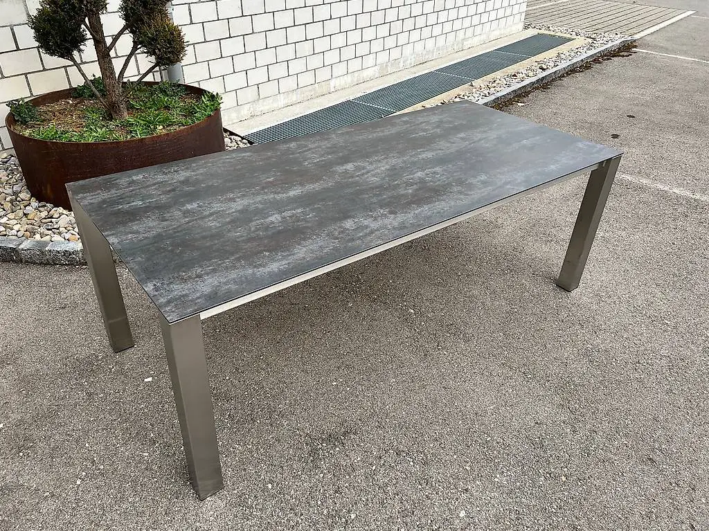 Keramik Gartentisch 260 x 110 cm