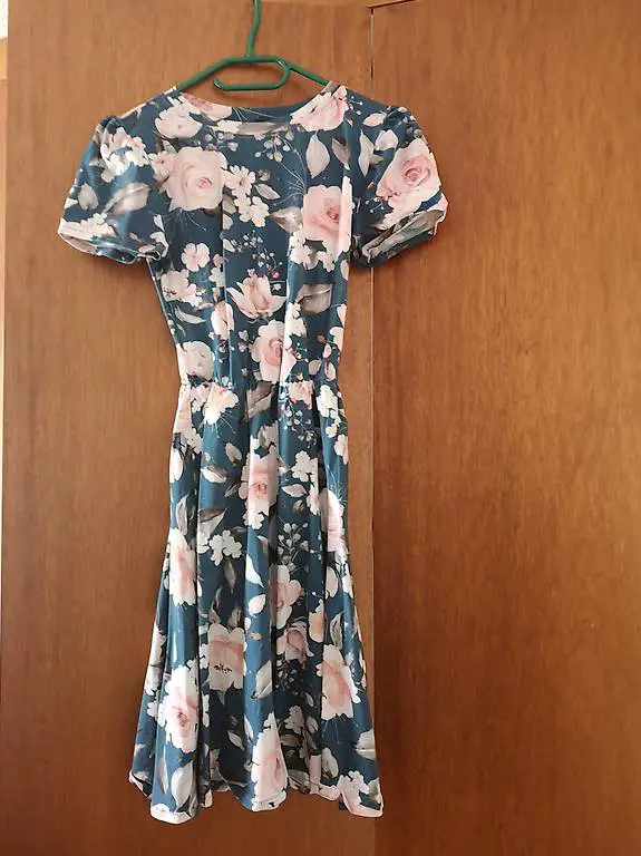 selbstgenähtes Kleid Gr 38 aus Jersey