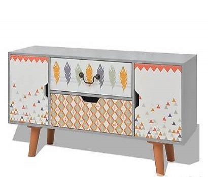  Anrichte Grau 100×30×50 cm MDF