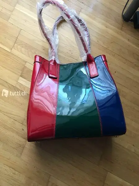 3 farbige damen tasche