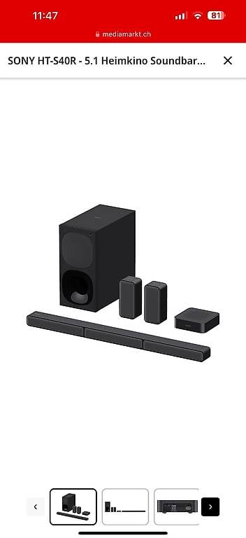 SONY HT-S40R - 5.1 Heimkino Soundbar System (5.1, Schwarz)