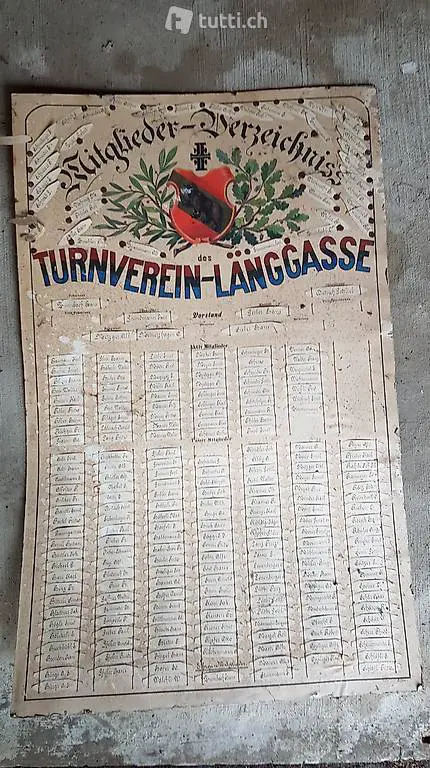 TV Länggasse Vereinstafel