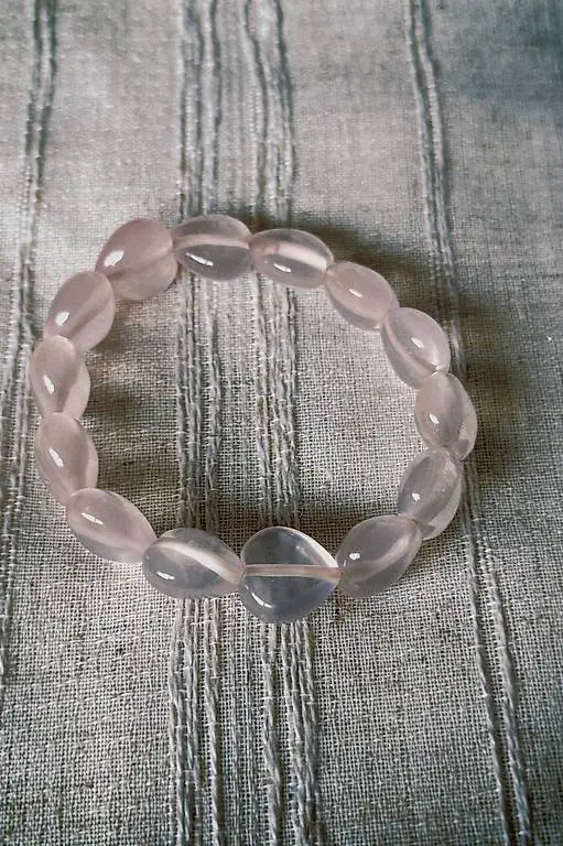 Rosa Cristal Armband in Herzform