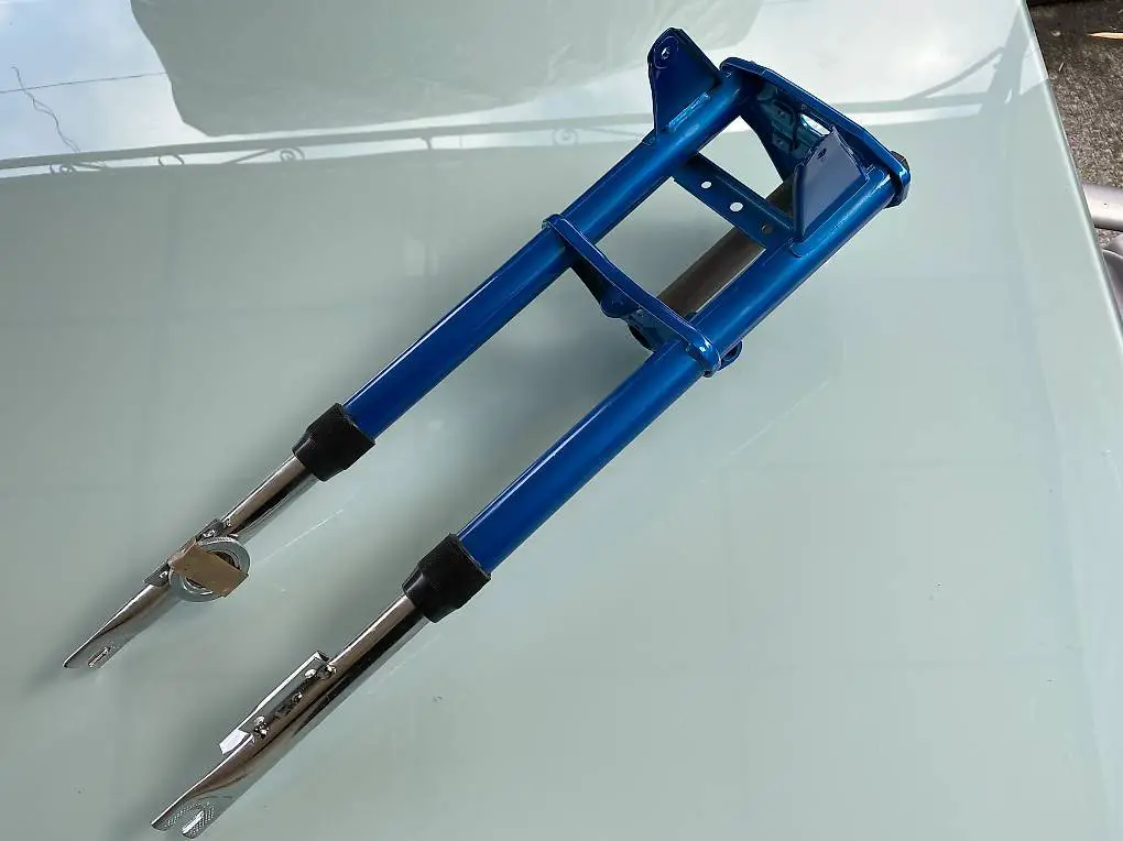 Puch Maxi N/S X30 Gabel NOS blau original