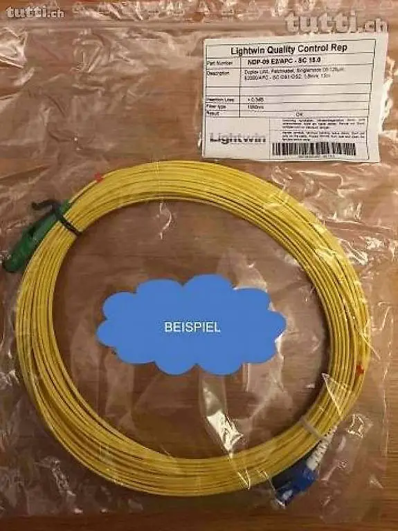 Glasfaser Patchkabel LWL Glasfaserkabel Fiber Cable