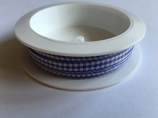 Flieder Karoband 5mm 10m