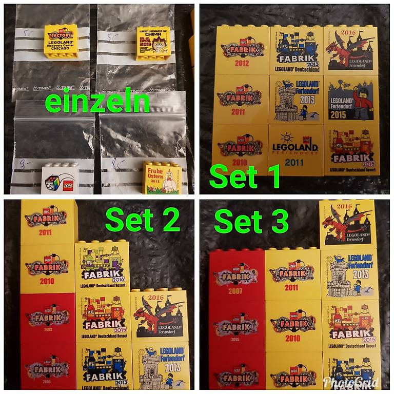 Lego Legoland - Einzeln - Erinnerungs- & Sammlersteine