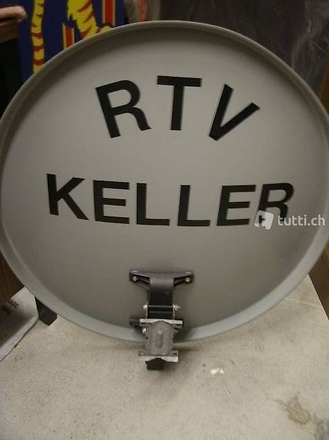 Satellitenspiegel 60 cm mit LNB grau