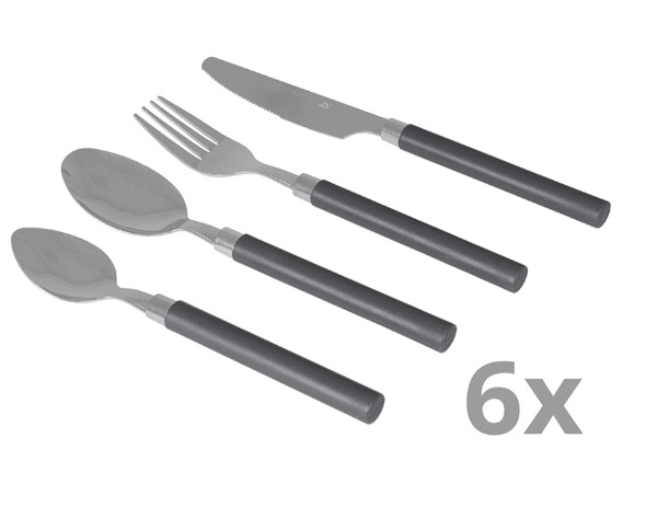 Edelstahl Besteckset 24-teilig Besteck Essbesteck