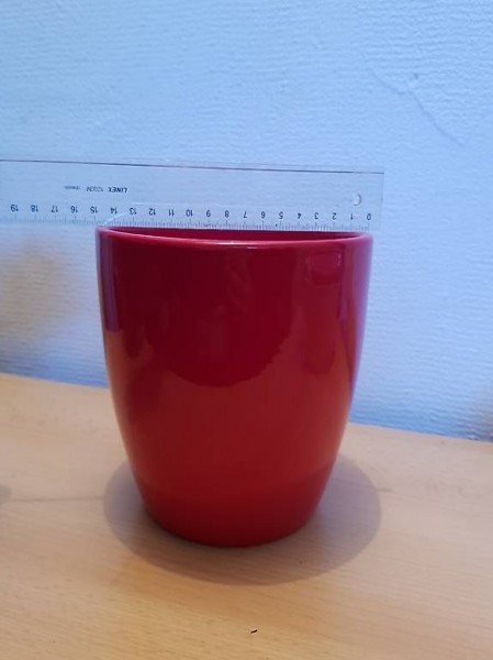 roter Blumentopf NEU