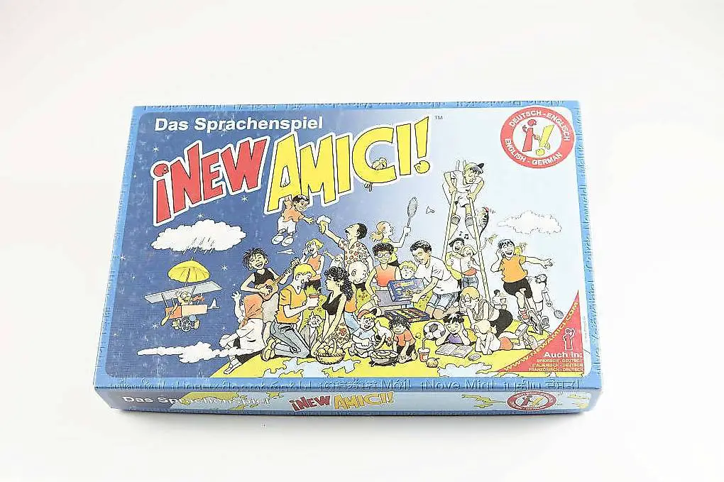 sprachenspiel, new amici, deutsch-englisch, wie neu