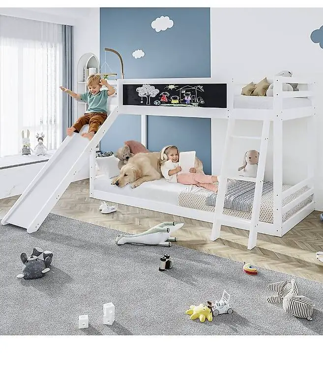Merax Etagenbett mit Leiter und Rutsche