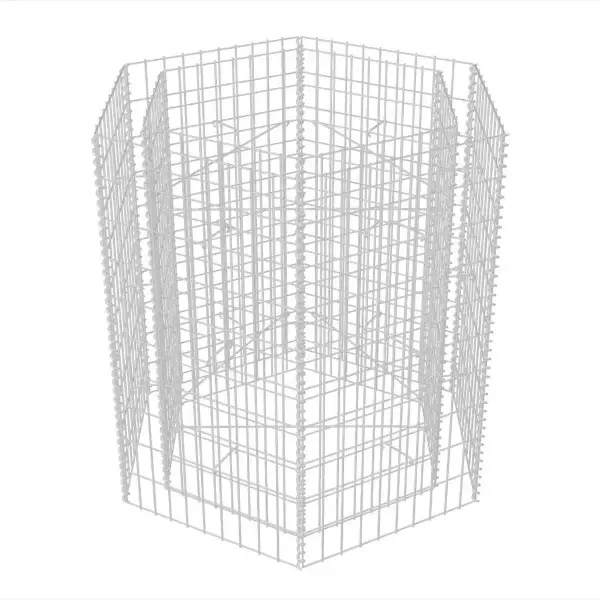 Gabionen-Pflanztopf Sechseckig 100×90×100 cm