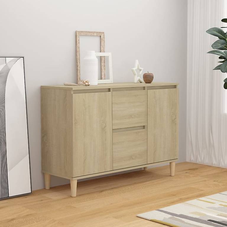 Sideboard Sonoma-Eiche 101x35x70 cm Holzwerkstoff