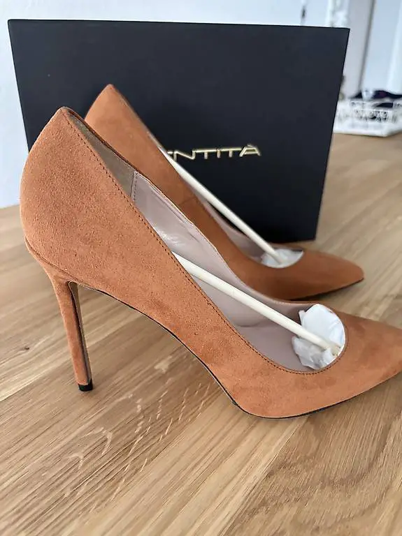 Highheels/Pumps Identità wildleder braun Gr 39