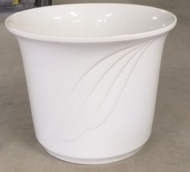 Blumentopf, Übertopf, weiss