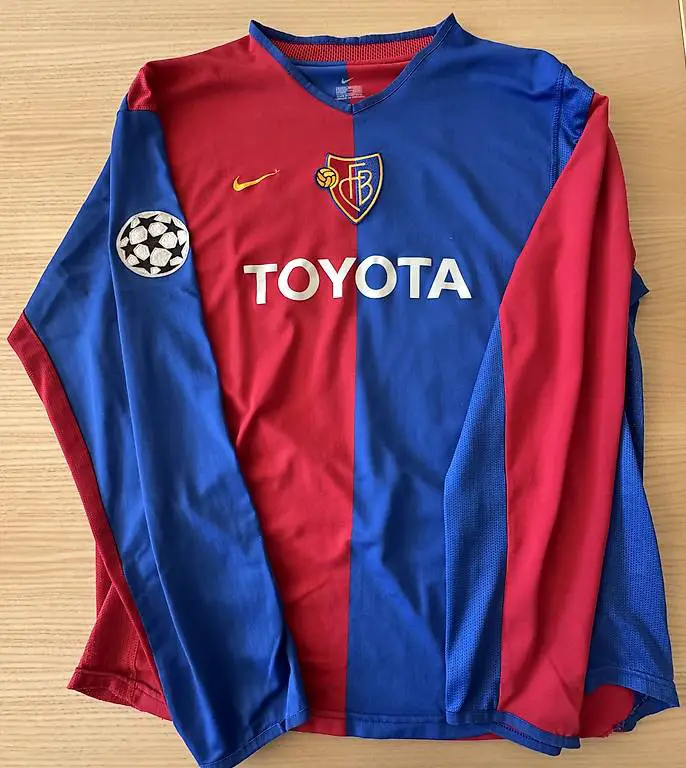Originales FCB Matchworn CL Spielertrikot Degen 2002/03