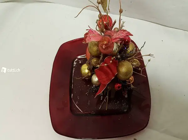  Geschenk Teller Rot
