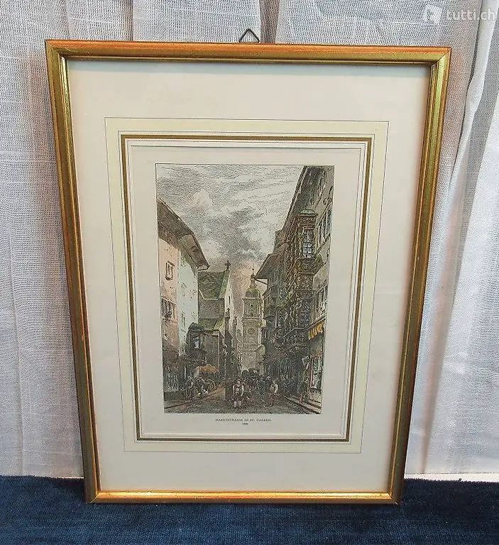  Historischer Druck St.Gallen 1880
