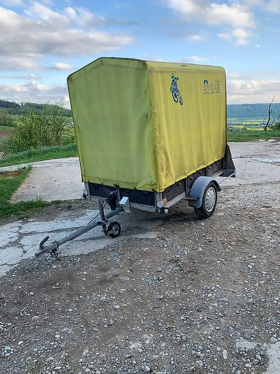 Autoanhänger 750Kg Plane mit Stehhöhe