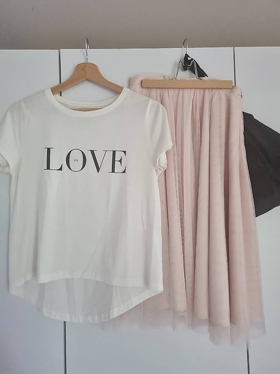 pic your dress Set wie neu Tshirt Tüllrock Gürtel