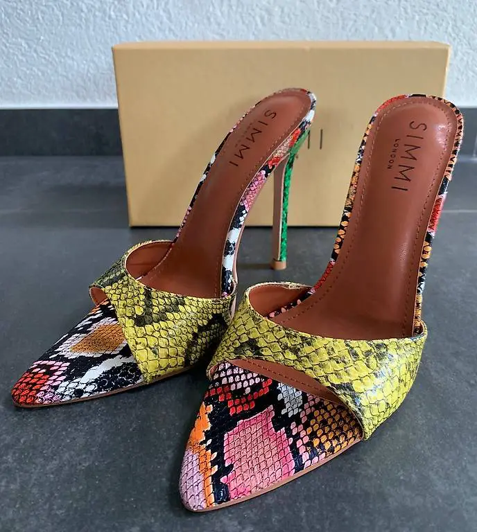 Heels SIMMI London snakeprint, Grösse 37 (neu)
