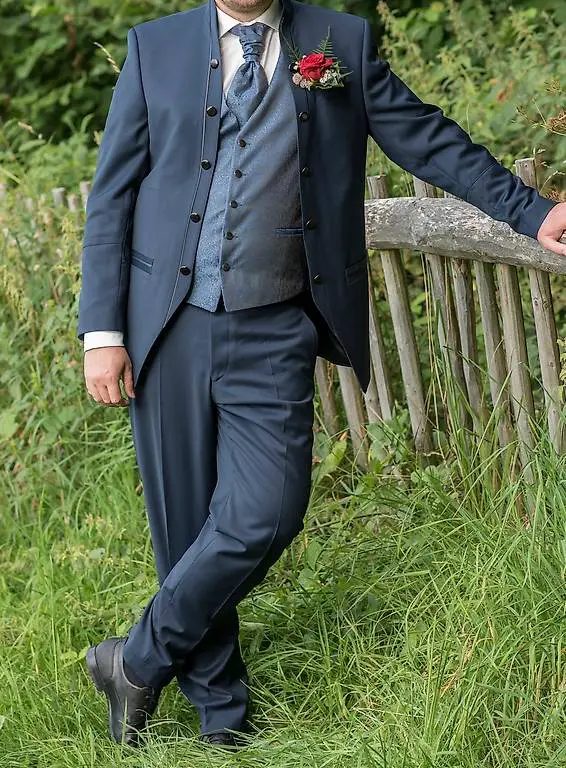 Hochzeitsanzug klassisch dunkelblau Grösse 54