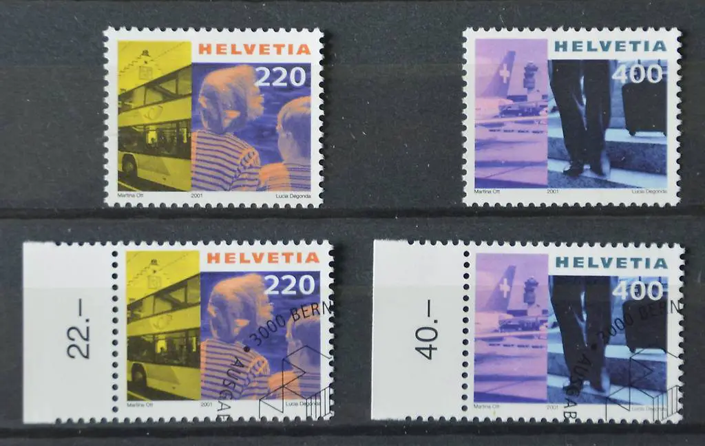 Freimarken Tourismus II 2001, postfrisch und ET gestempelt