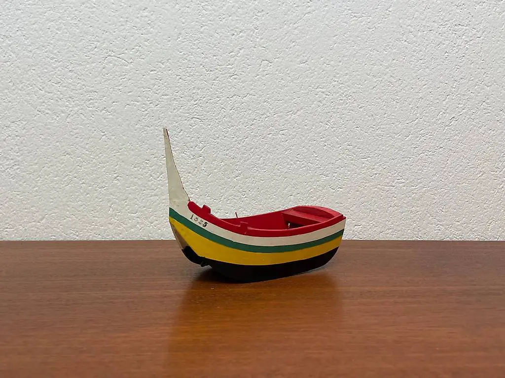 Schönes Holz Boot vintage Deko Schiff Ruderboot 60er 70er