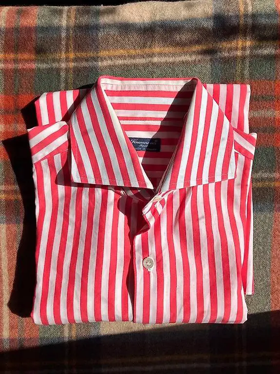 Finamore Hemd Handegemachtes 40 M L Luxus - NEU