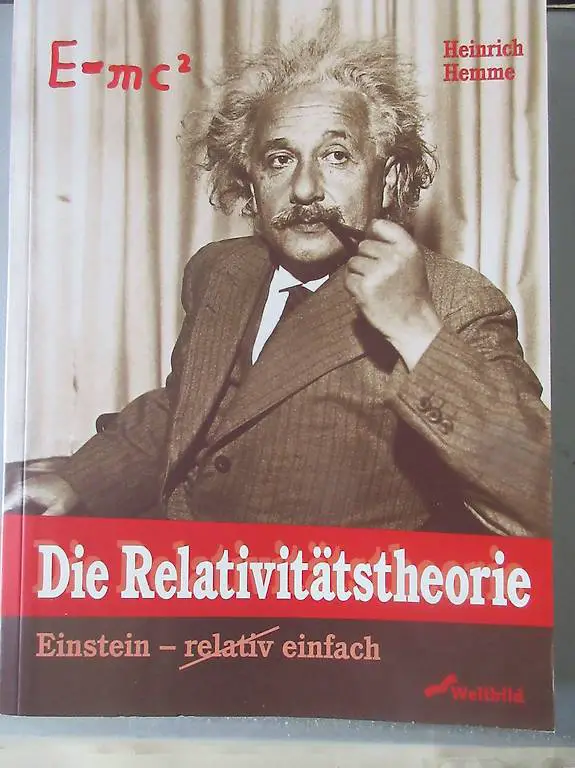 E=mc2 Albert Einstein die Relativitätstheorie