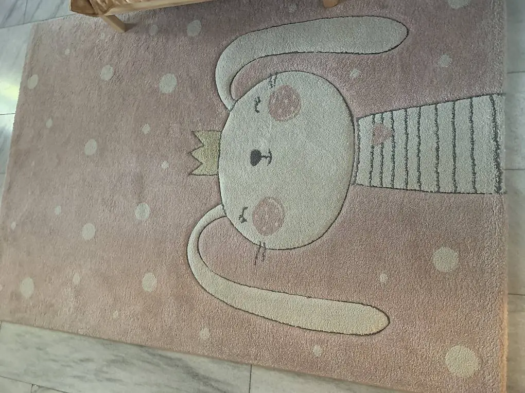 Molto carino tappeto principessa pink / griggio