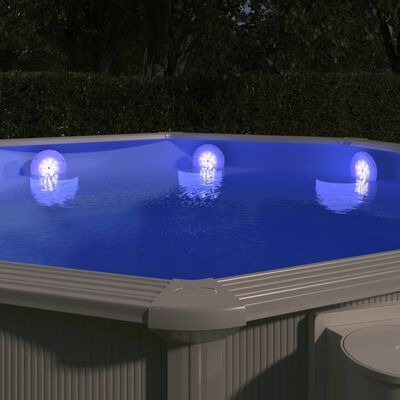  vidaXL Unterwasser-LED-Poollampe mit Fernbedienung Mehrfarbig