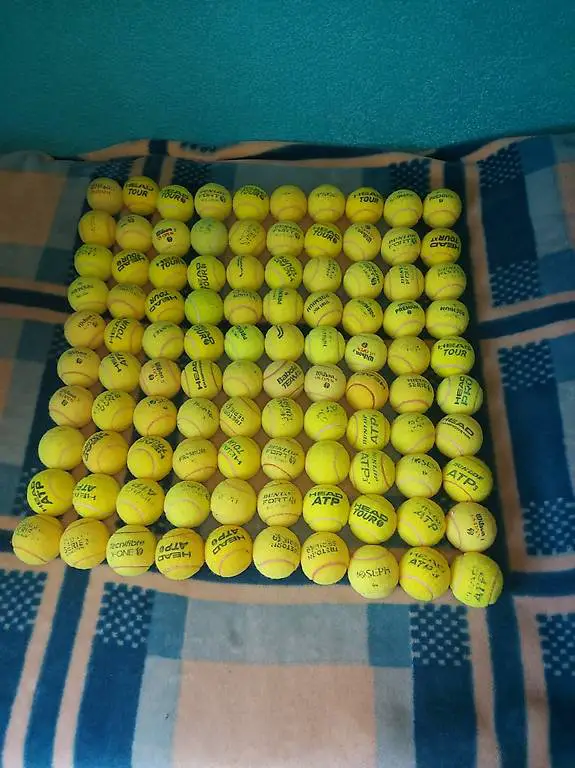 Gebrauchte 100 Tennisbälle