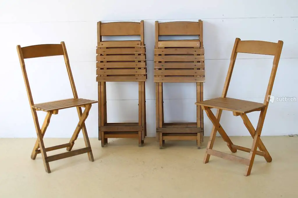  110 wunderschöne, antike Klappstühle