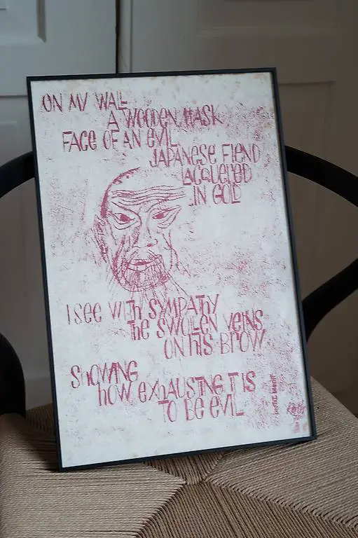 Dieter Roth Druck Siebdruck Bild Kunst rot