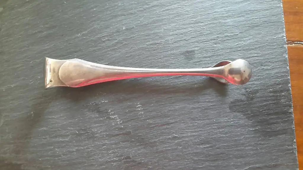 Zuckerzange silber länge 12 cm.