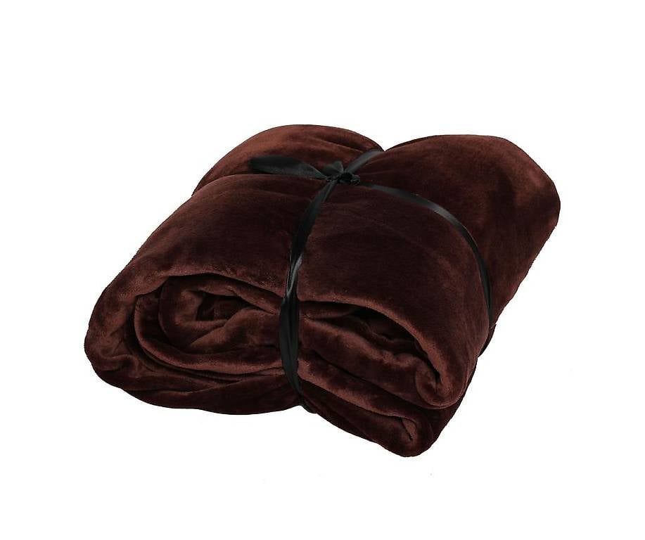 Kuscheldecke 210 x 280 cm braun