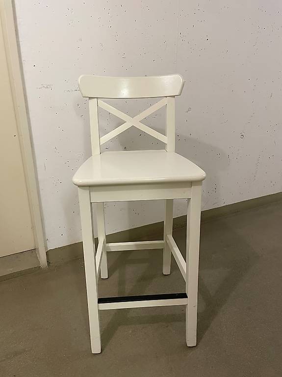 Barhocker 2 Stück weiss