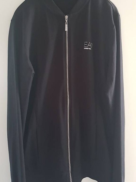 Emporio Armani EA7 Damen Sweatjacke, schwarz, Gr. XXL Neu